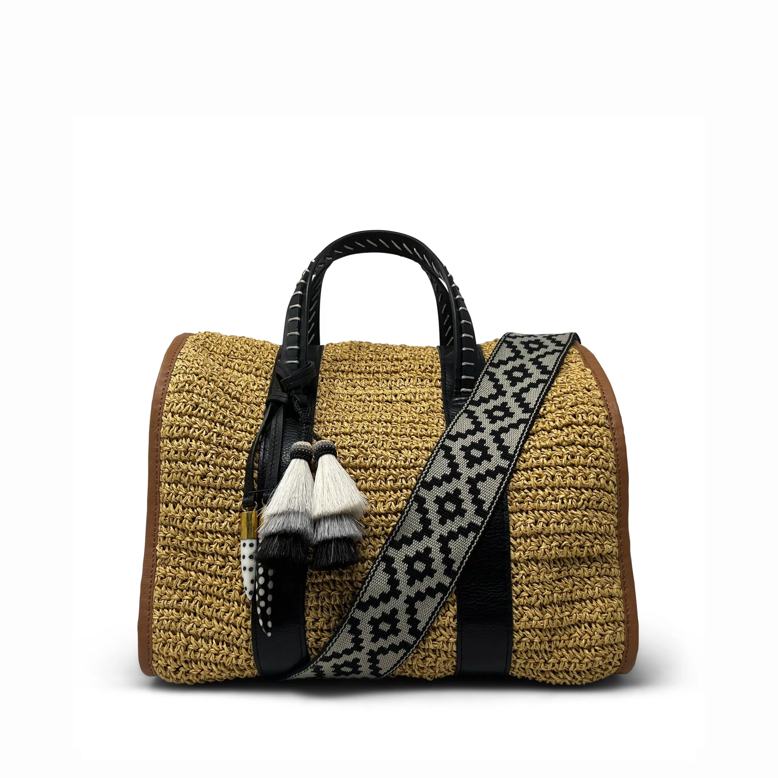 Kempton & Co Raffia Ella Handbag | Totes