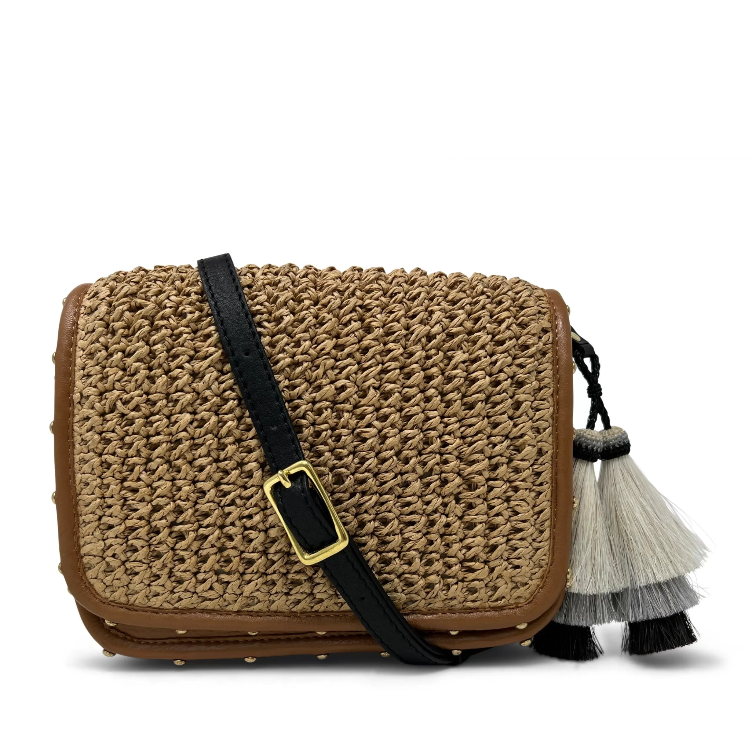 Kempton & Co Raffia Mini Mia Bag | Crossbody