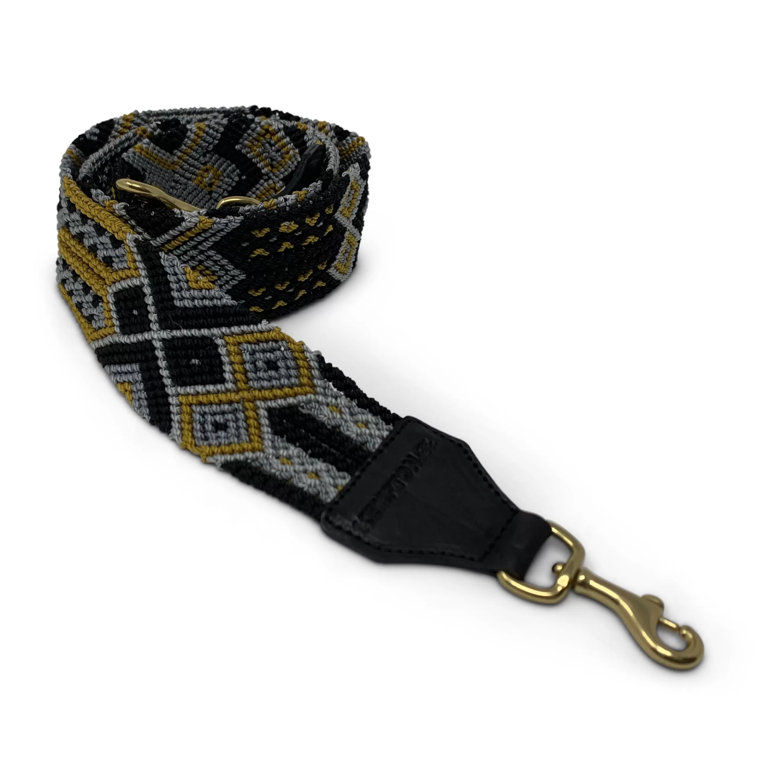 Kempton & Co Saffron And Grey Bag Strap | Bag Straps