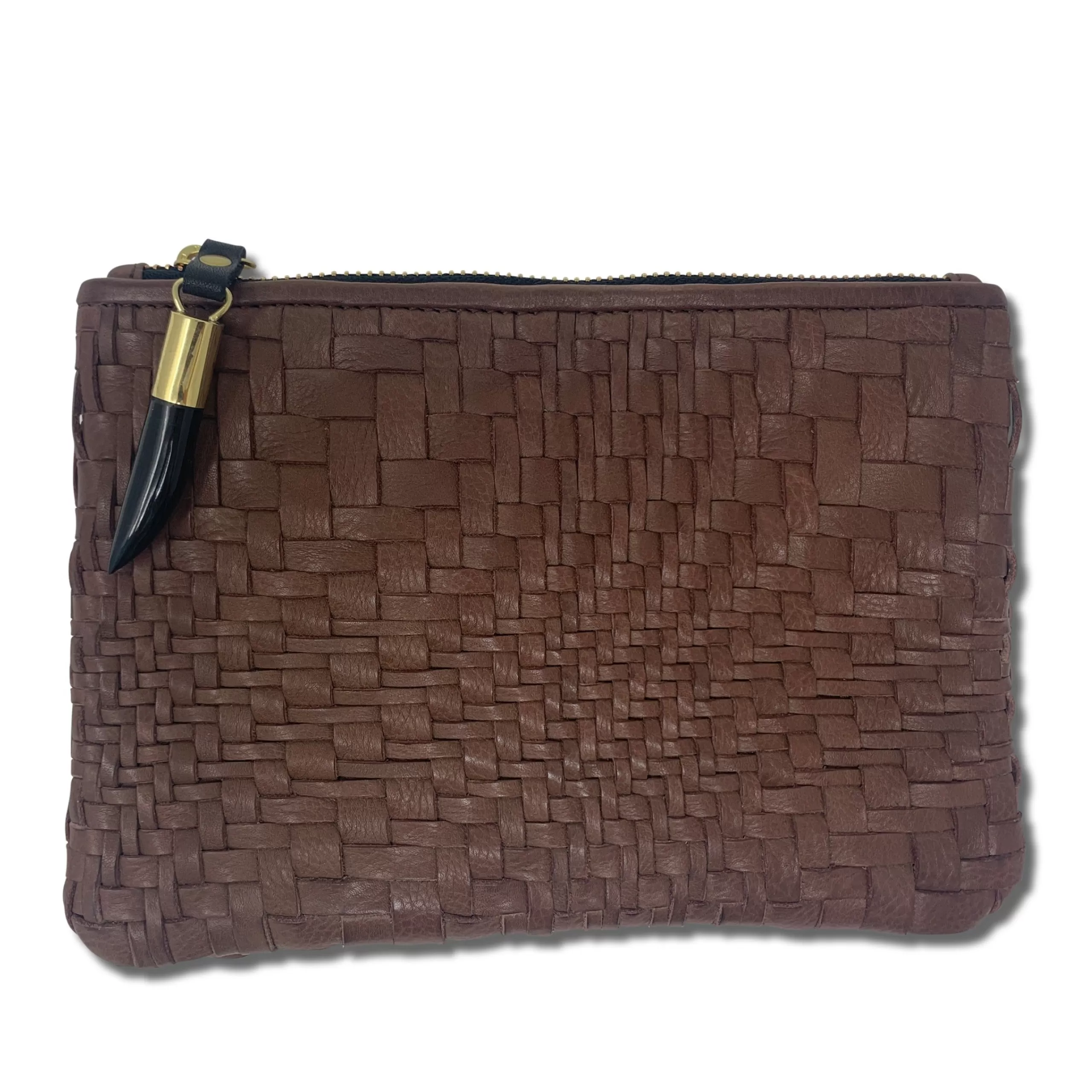 Kempton & Co Sample Cocoa Weave Small Pouch | Pouches & Clutches