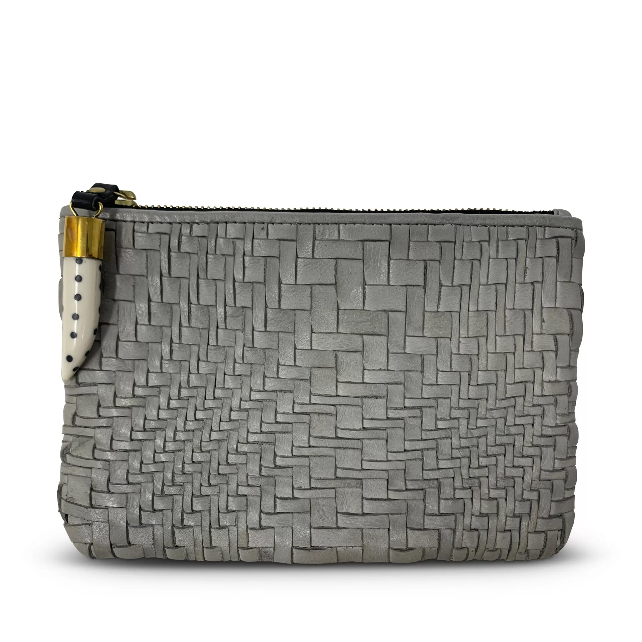 Kempton & Co Sample Smoke Variegated Weave Small Pouch | Pouches & Clutches