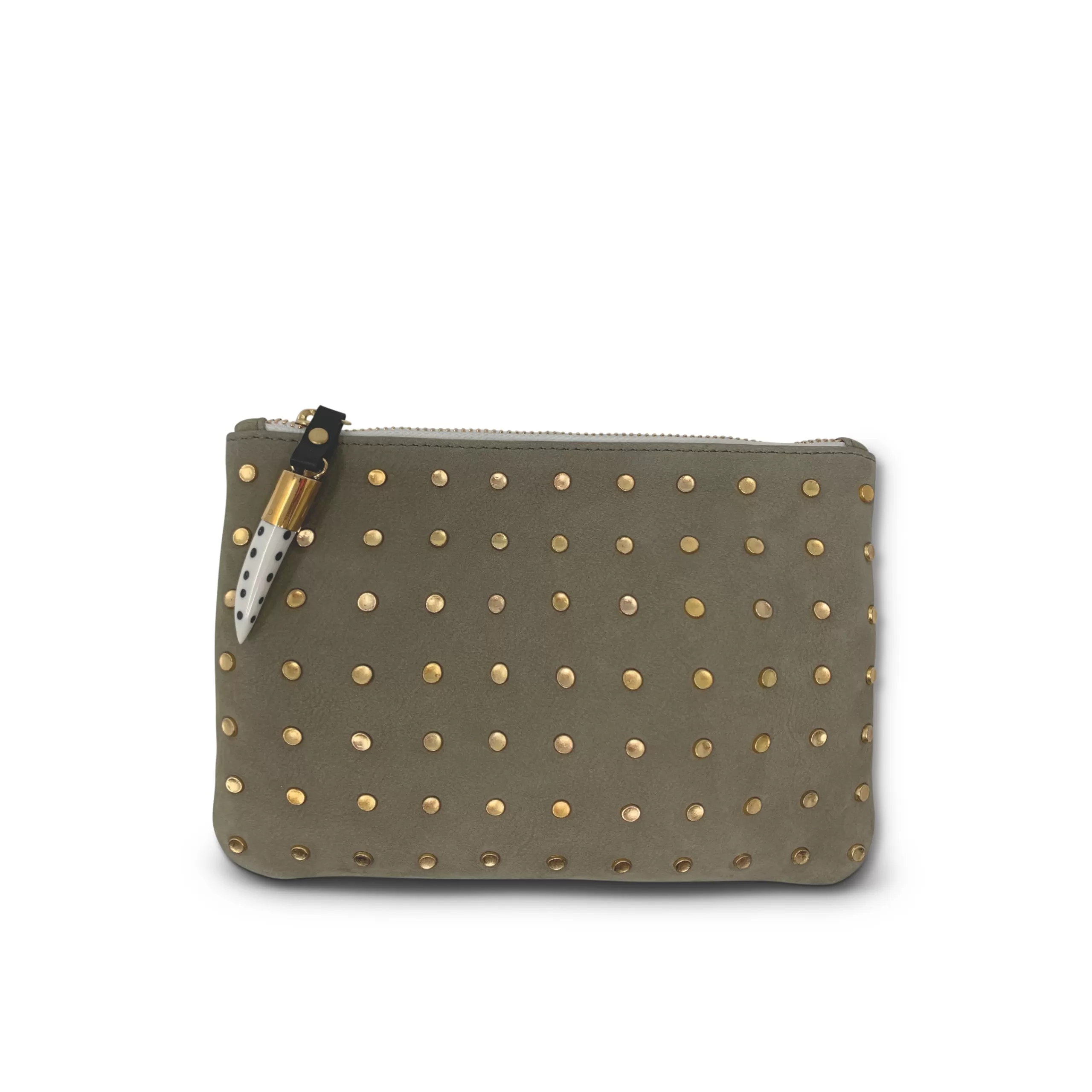 Kempton & Co Small Driftwood Studded Pouch | Pouches & Clutches