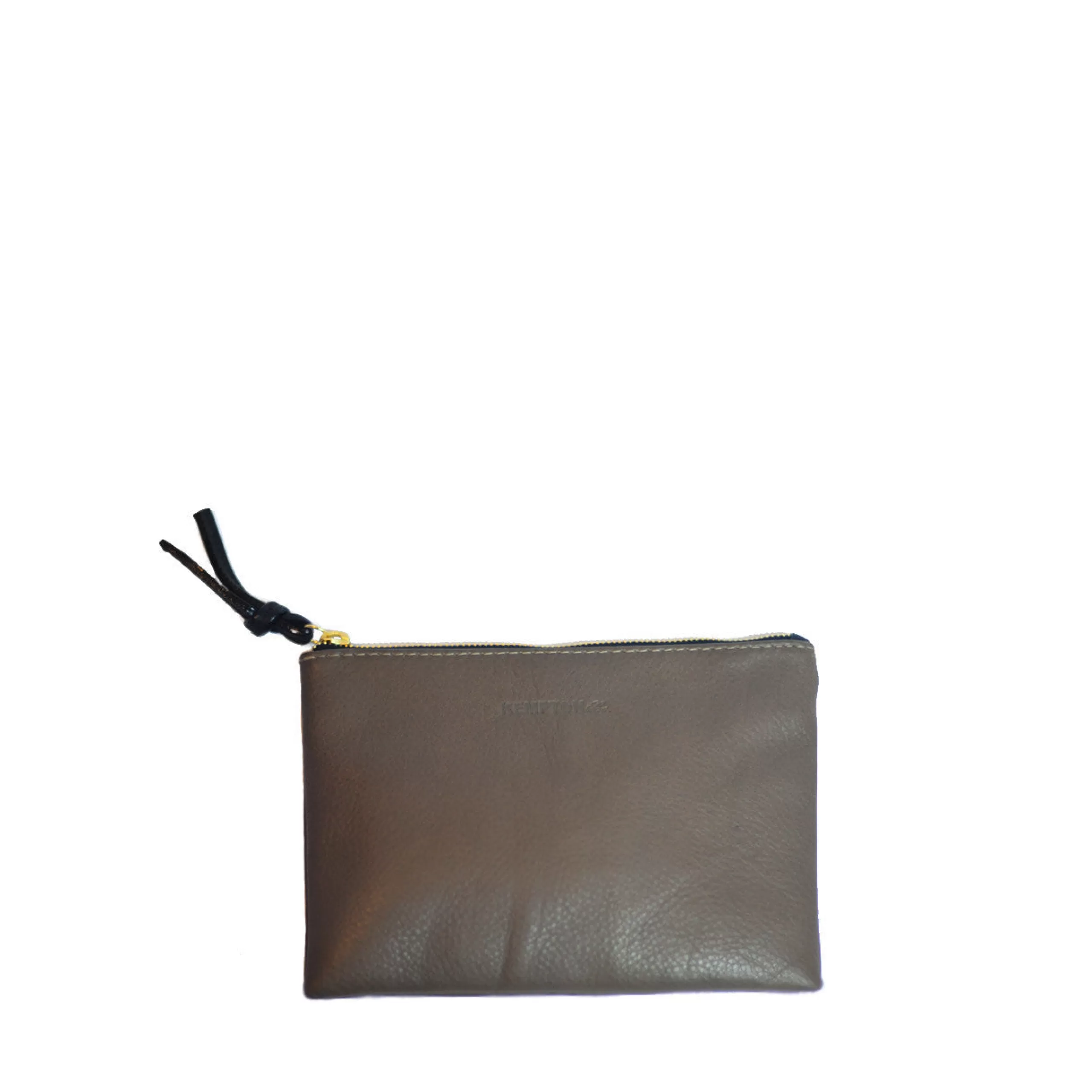 Kempton & Co Small Leather Pouch Bag - Truffle | Pouches & Clutches