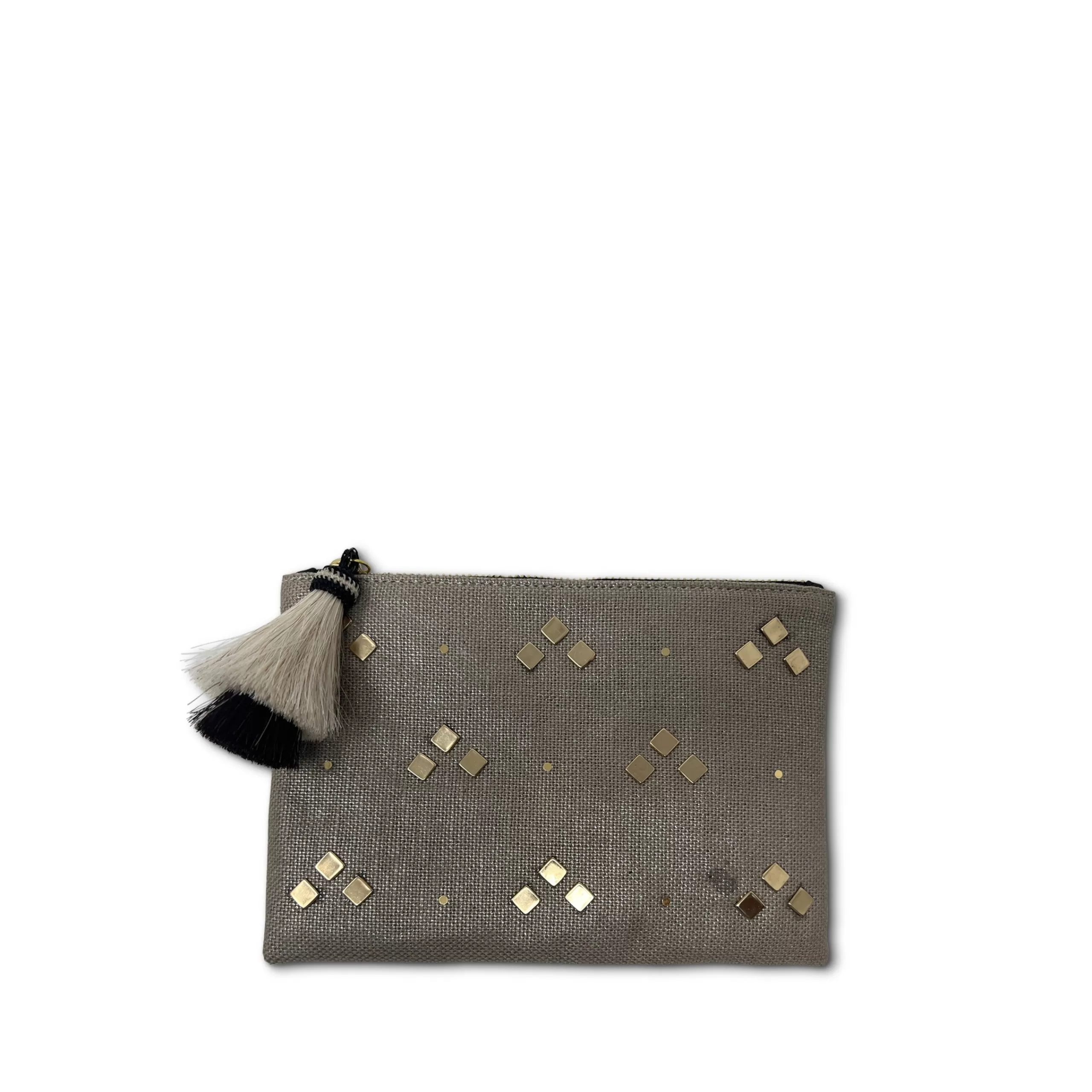 Kempton & Co Small Metallic Linen Pouch | Pouches & Clutches