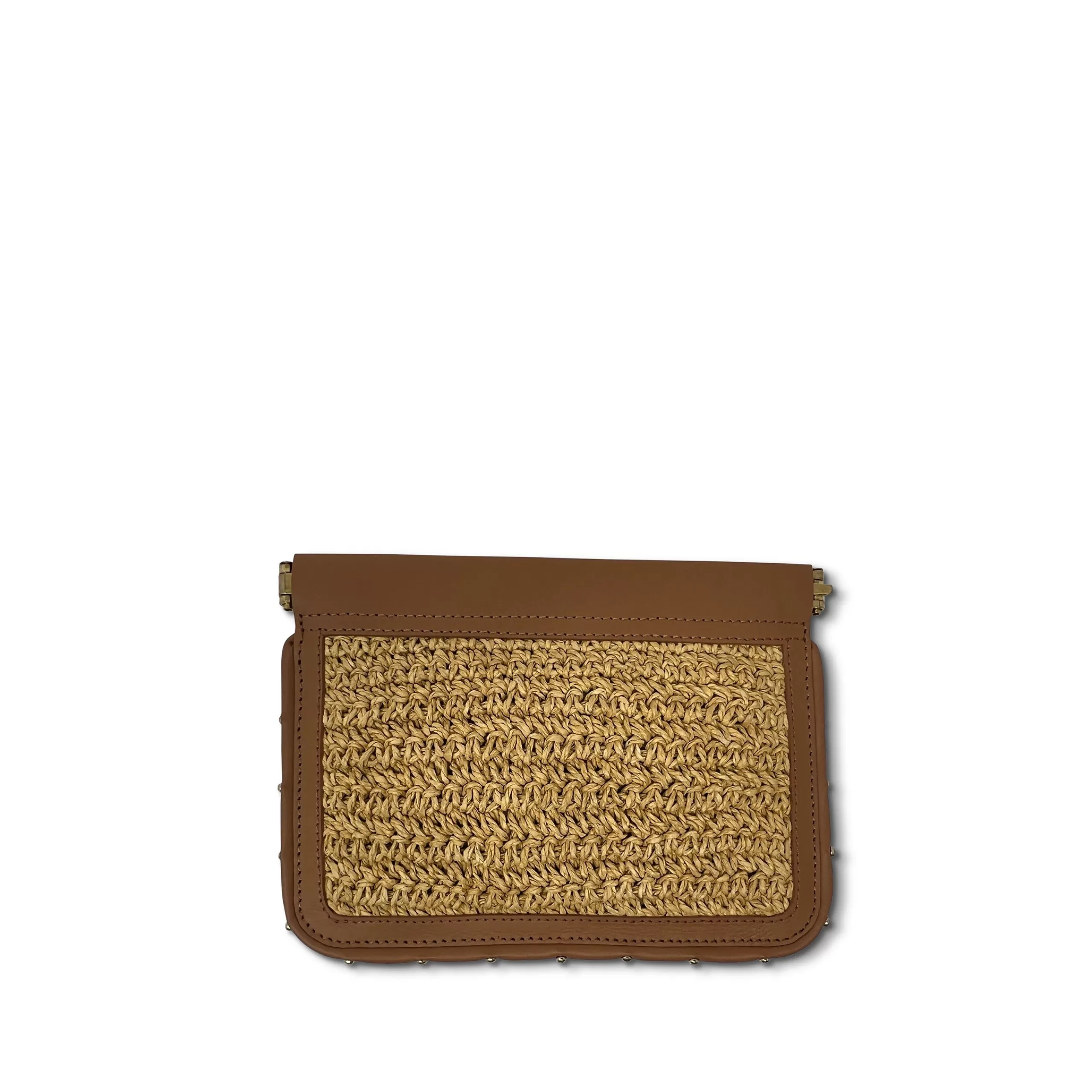 Kempton & Co Small Snap Raffia Pouch | Pouches & Clutches