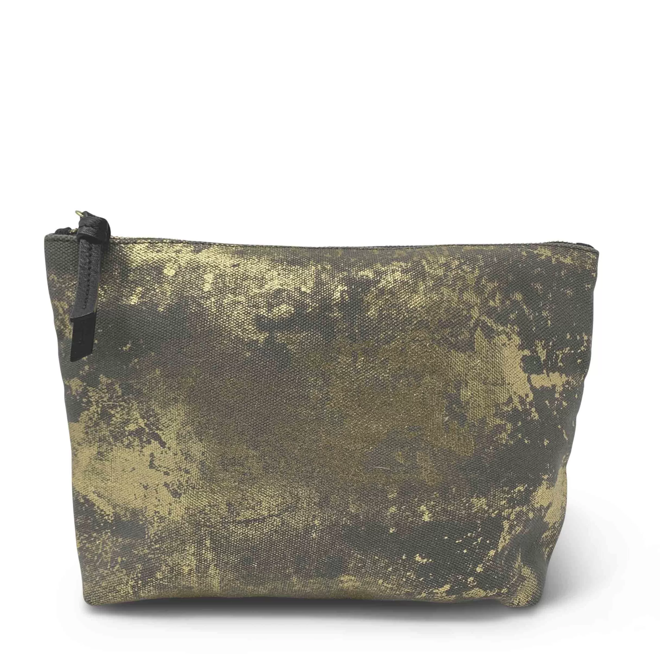 Kempton & Co Smoke Gold Splatter Beach Pouch | Travel Bags