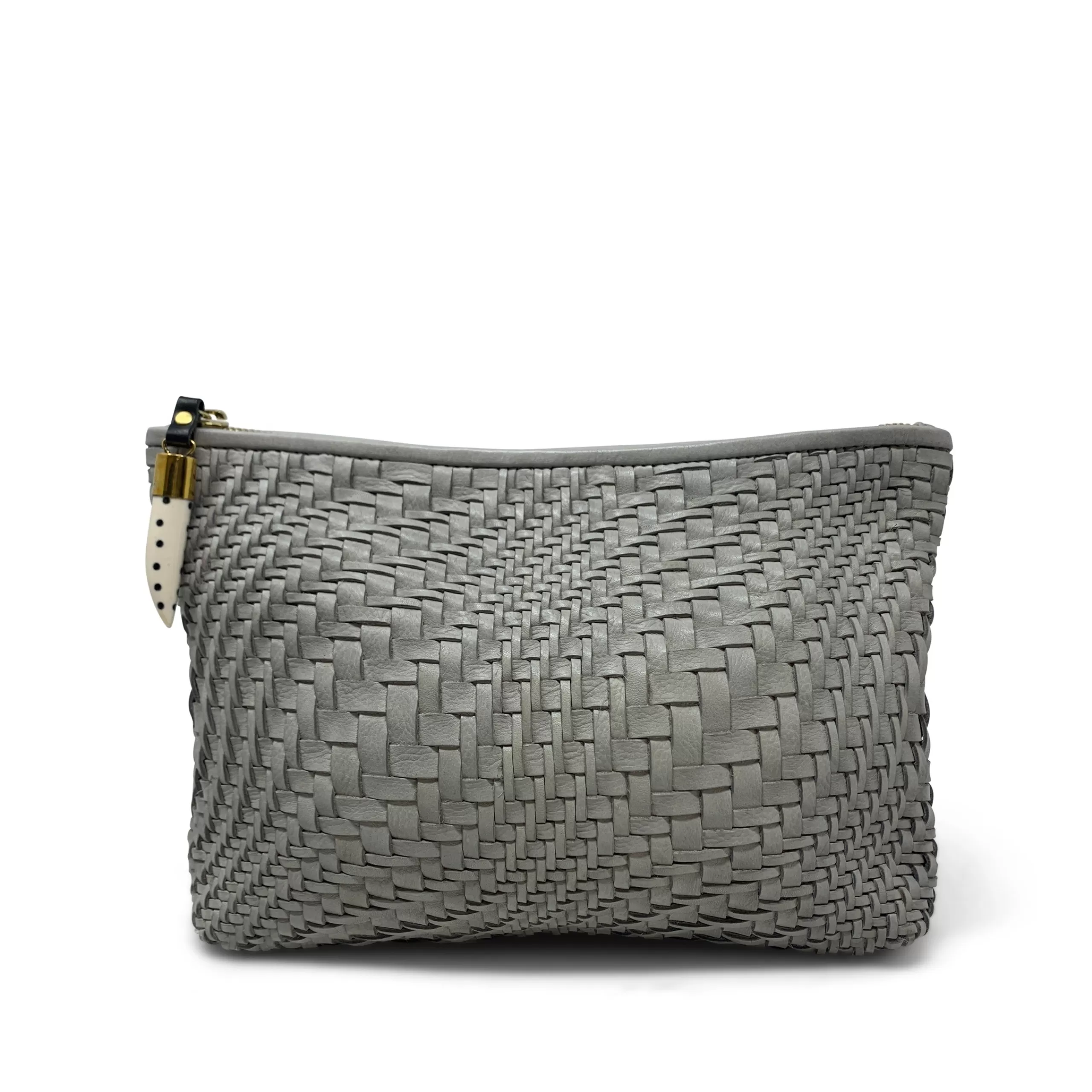 Kempton & Co Smoke Variegated Weave Medium Pouch | New Pouches & Clutches