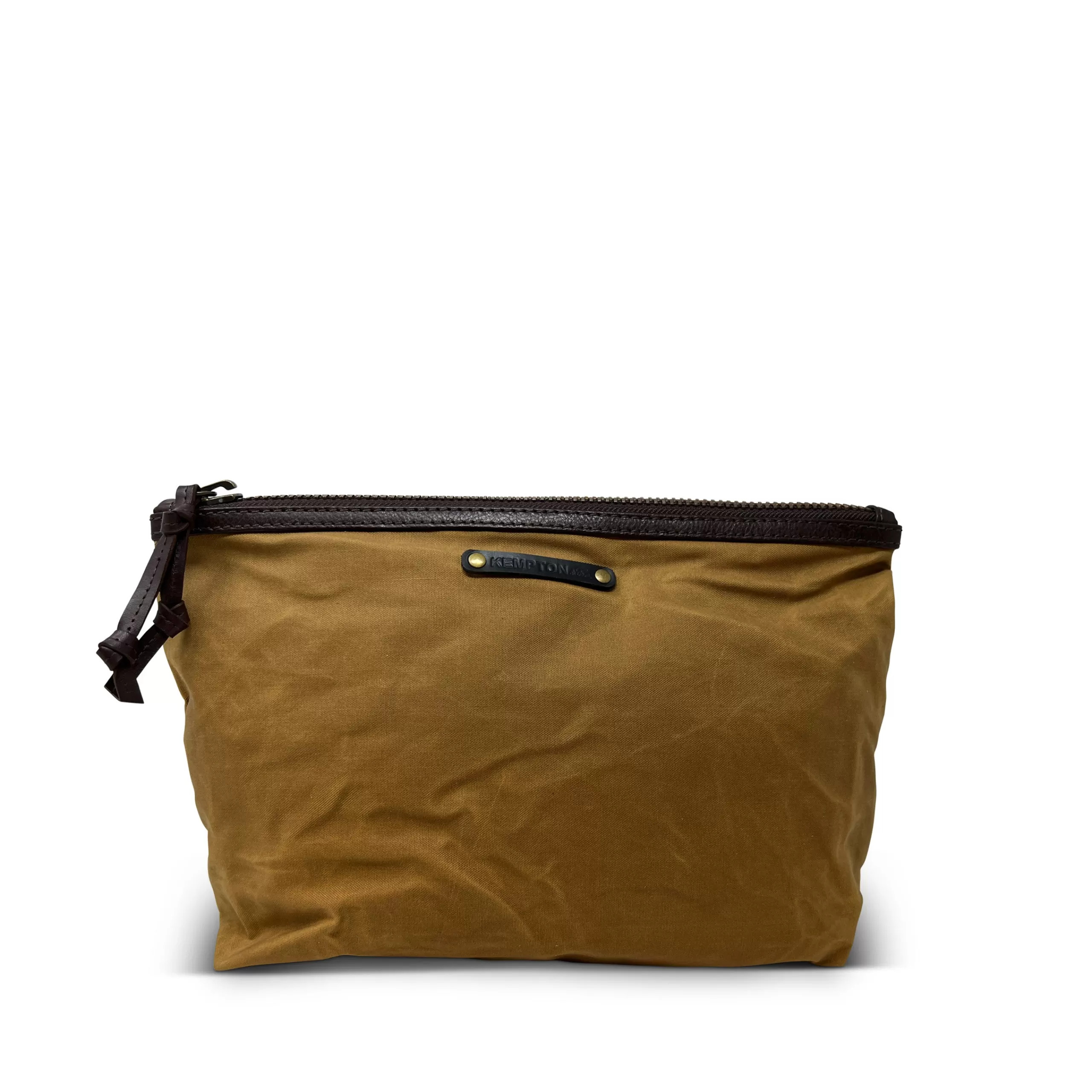 Kempton & Co Spiced Waxed Canvas Dopp Kitt | New Pouches & Clutches