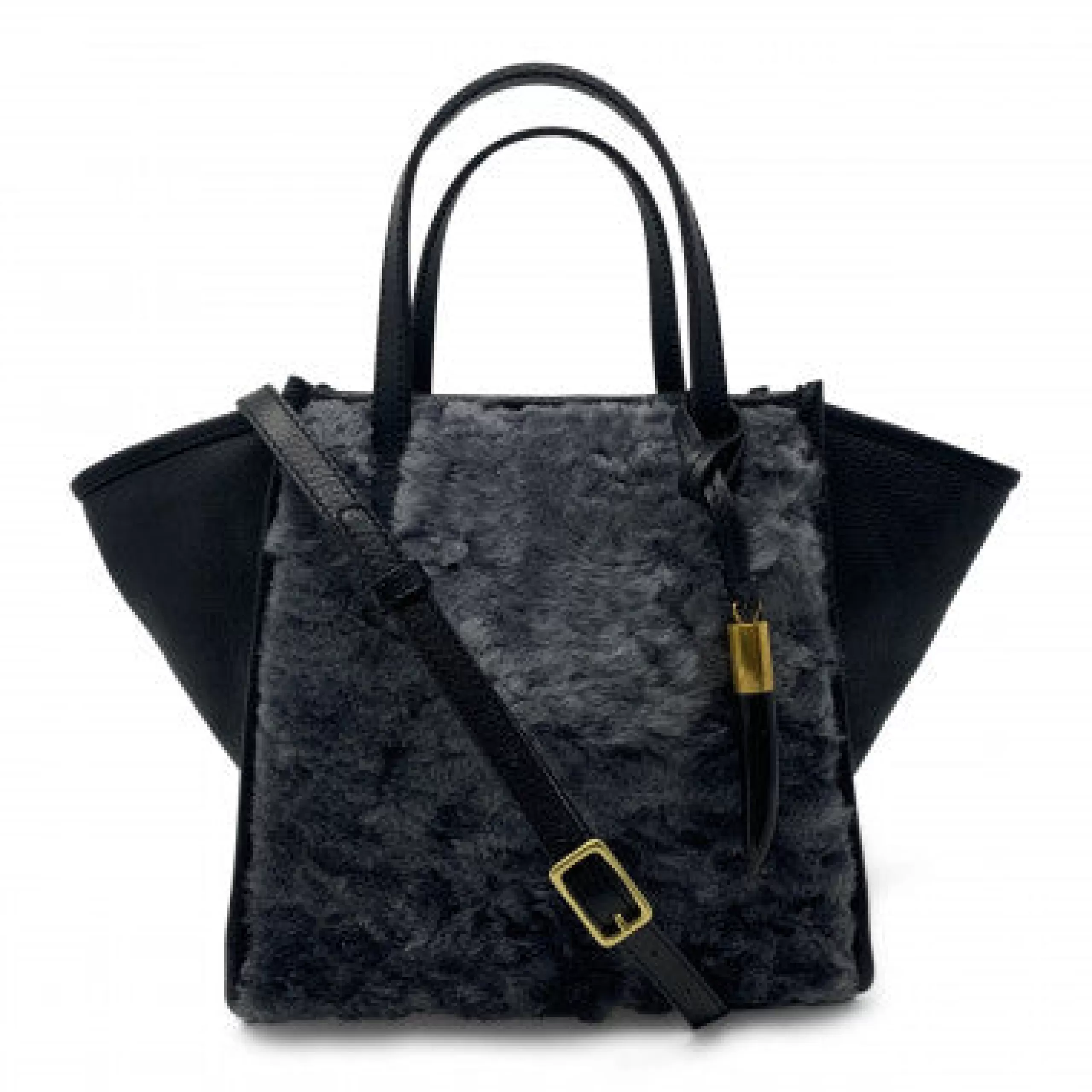 Kempton & Co Stone Shearling Mini Tote | Totes