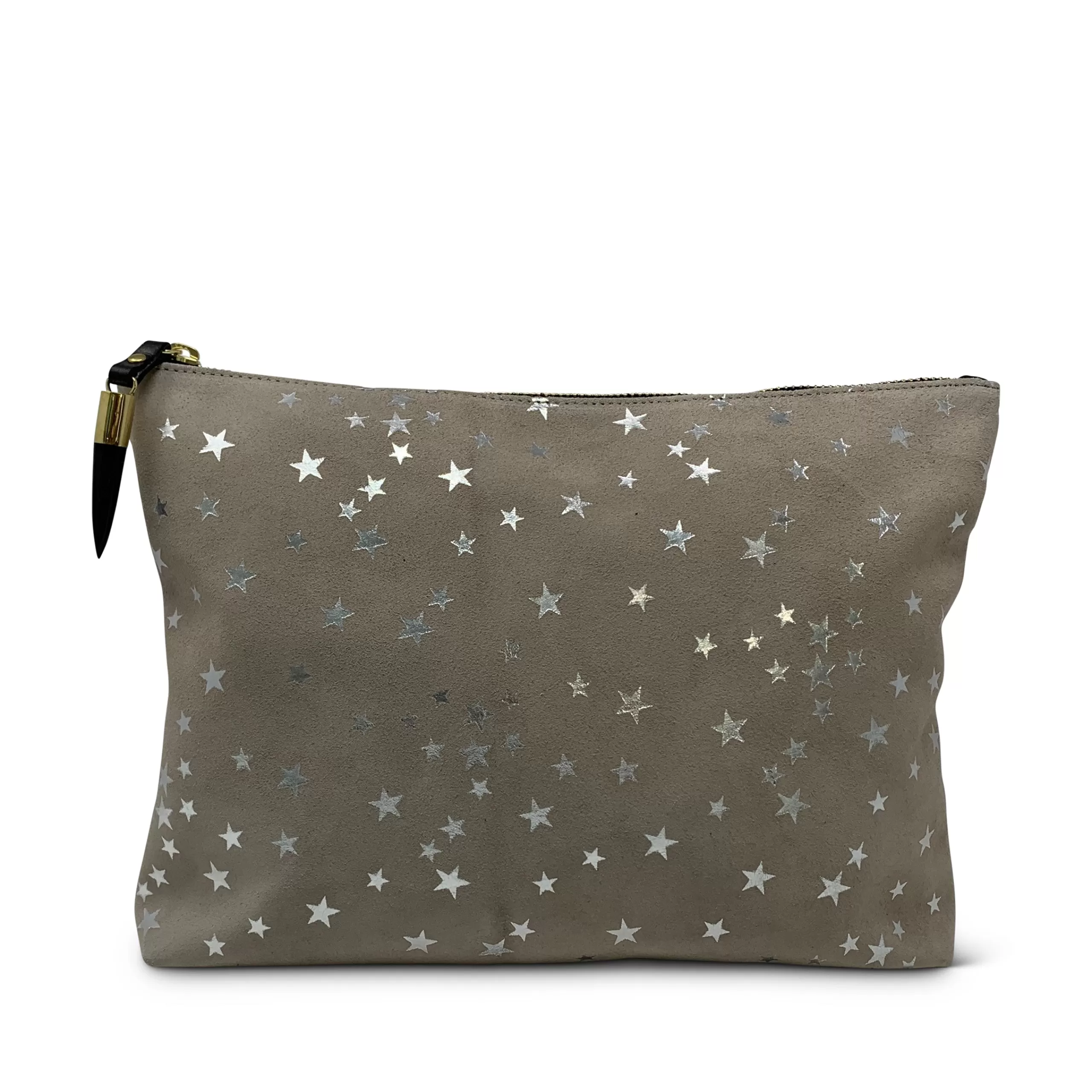 Kempton & Co Taupe Star Medium Pouch | Pouches & Clutches