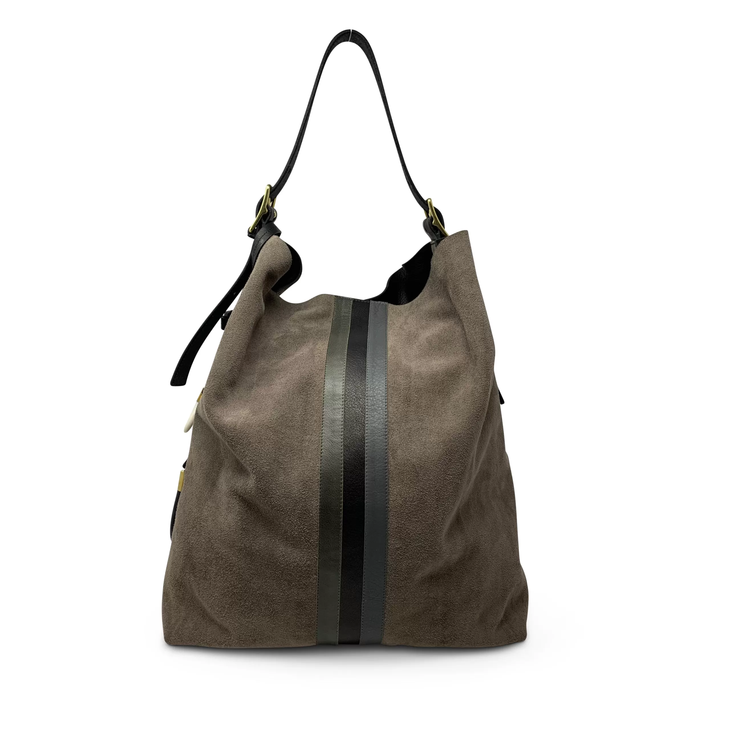 Kempton & Co Taupe Suede Somerset Hobo | Large Bags