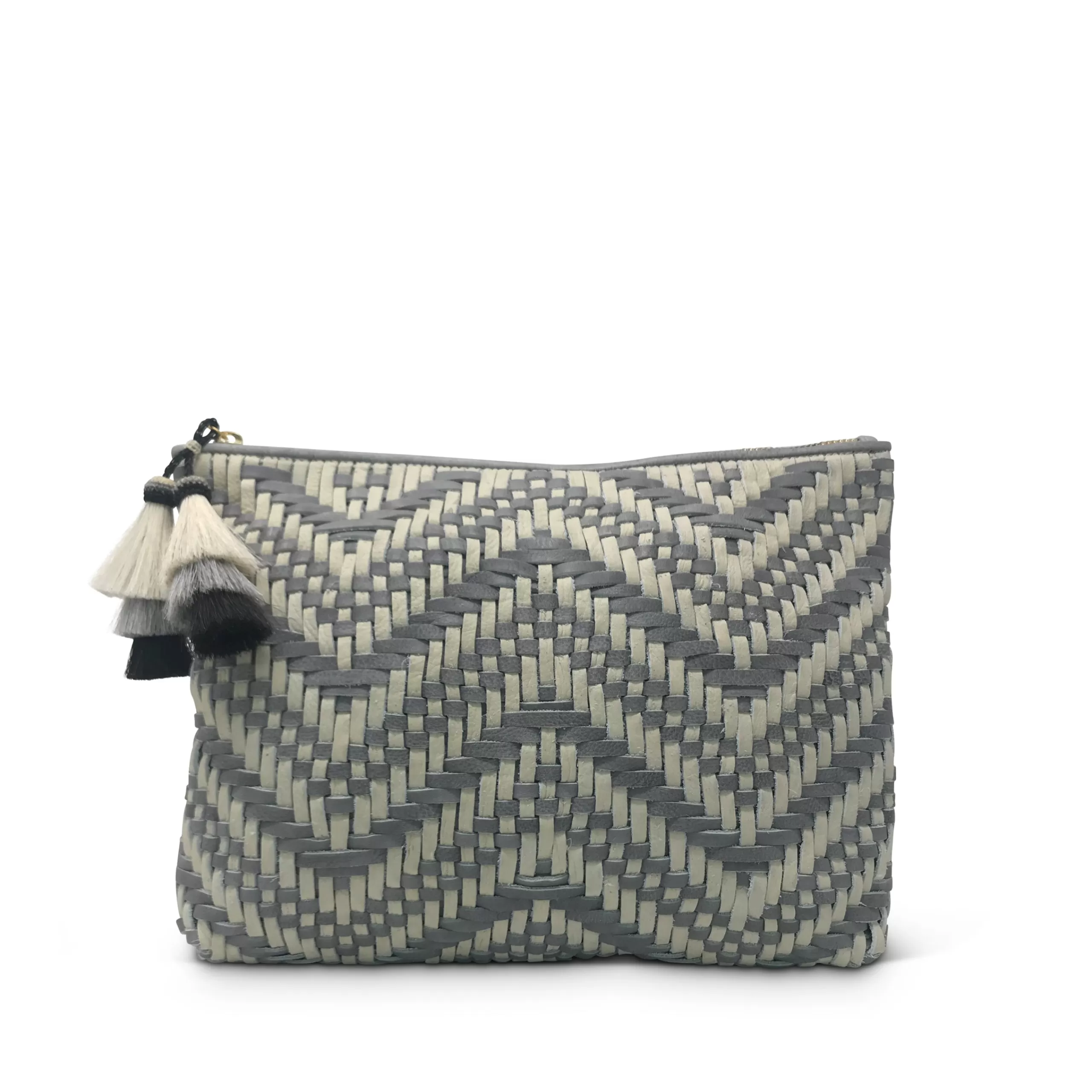 Kempton & Co Tresco Medium Pouch - Smoke & Chalk | Pouches & Clutches