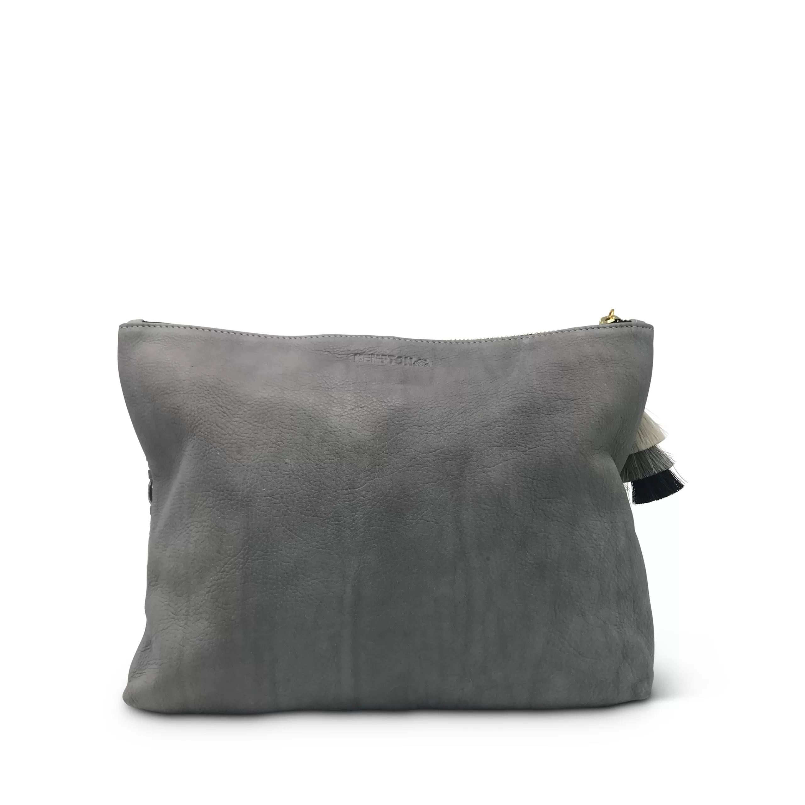 Kempton & Co Tresco Medium Pouch - Smoke & Chalk | Pouches & Clutches