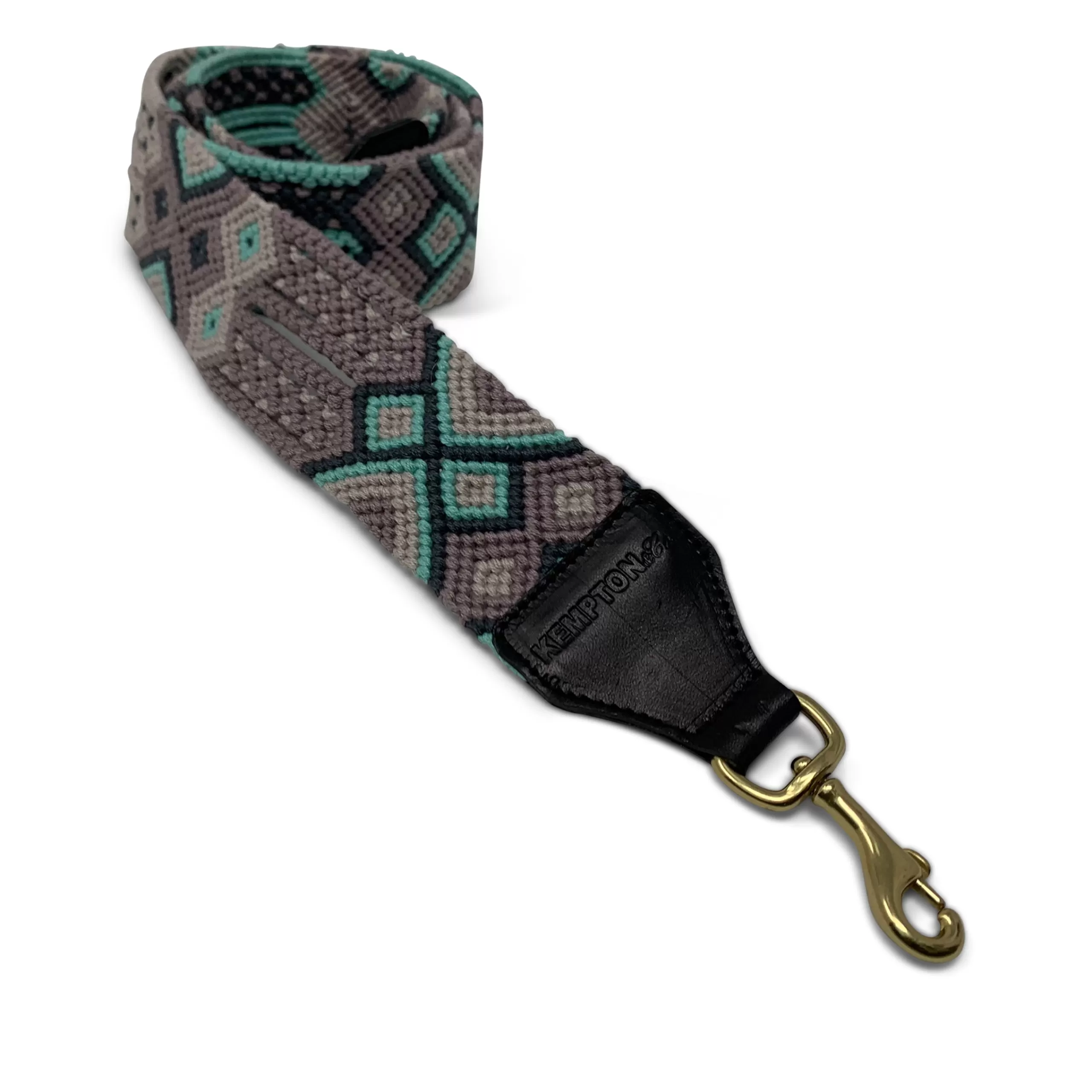 Kempton & Co Turquoise, Grey And Mauve Bag Strap | Bag Straps