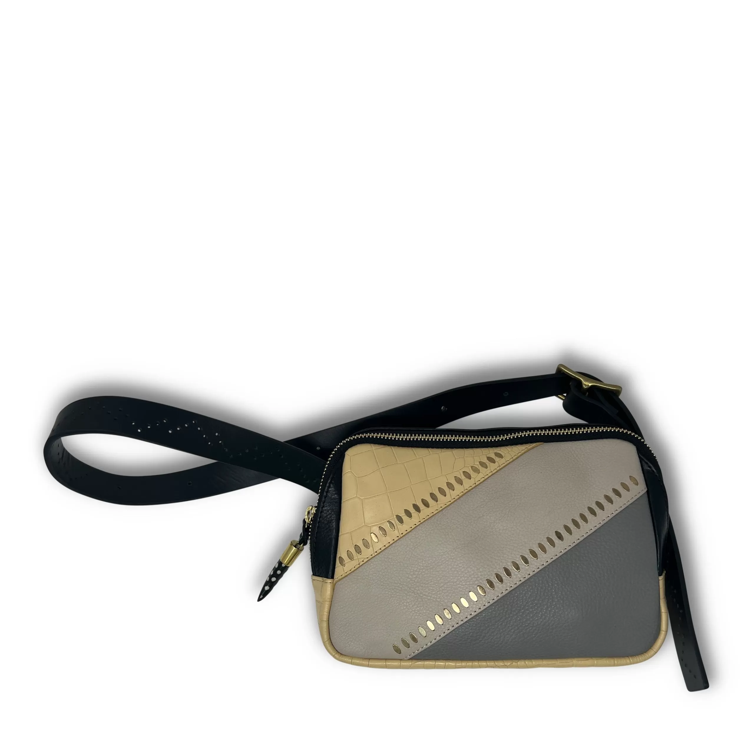 Kempton & Co Washed Yellow Chevron Gringo Belt Bag | Belt Bags