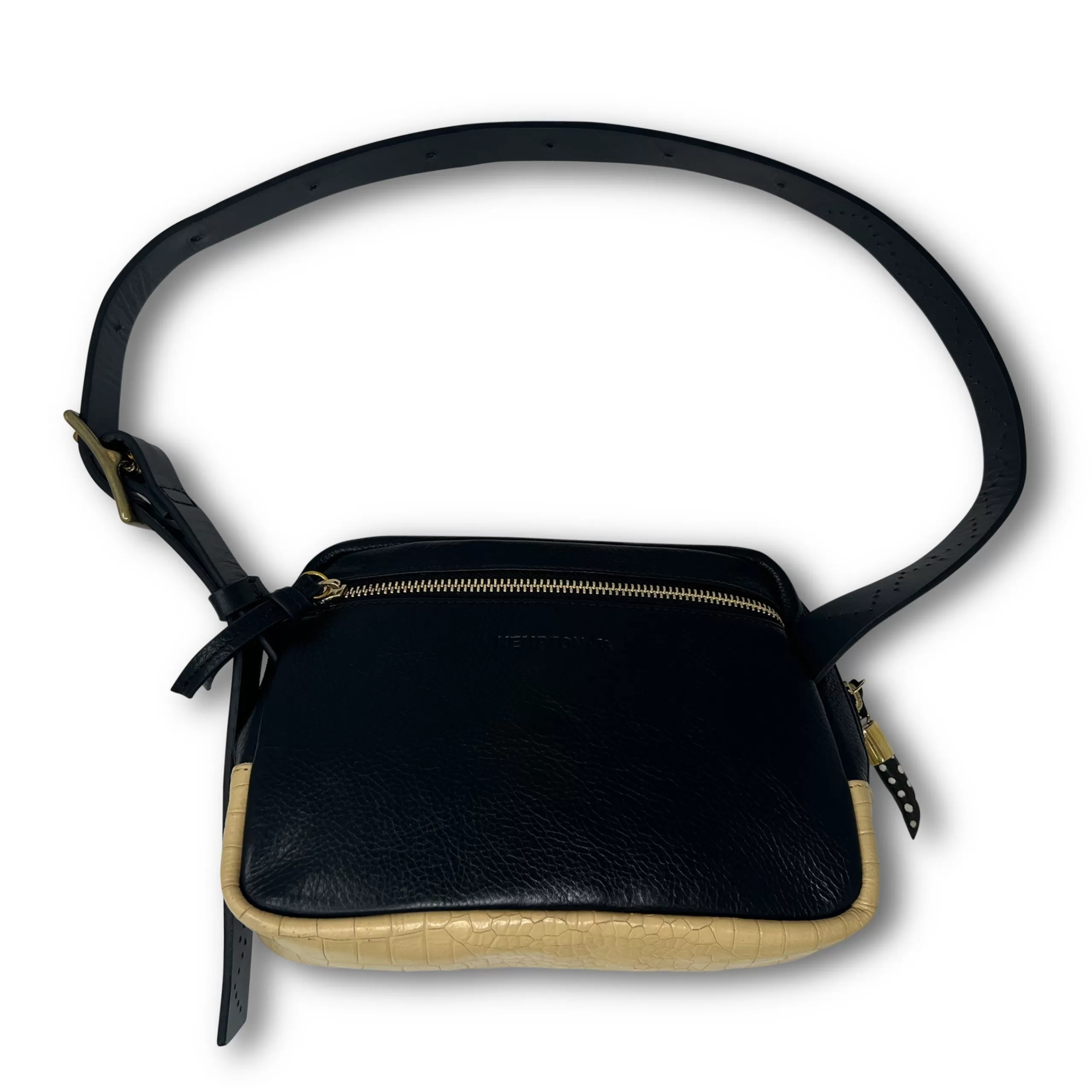 Kempton & Co Washed Yellow Chevron Gringo Belt Bag | Belt Bags