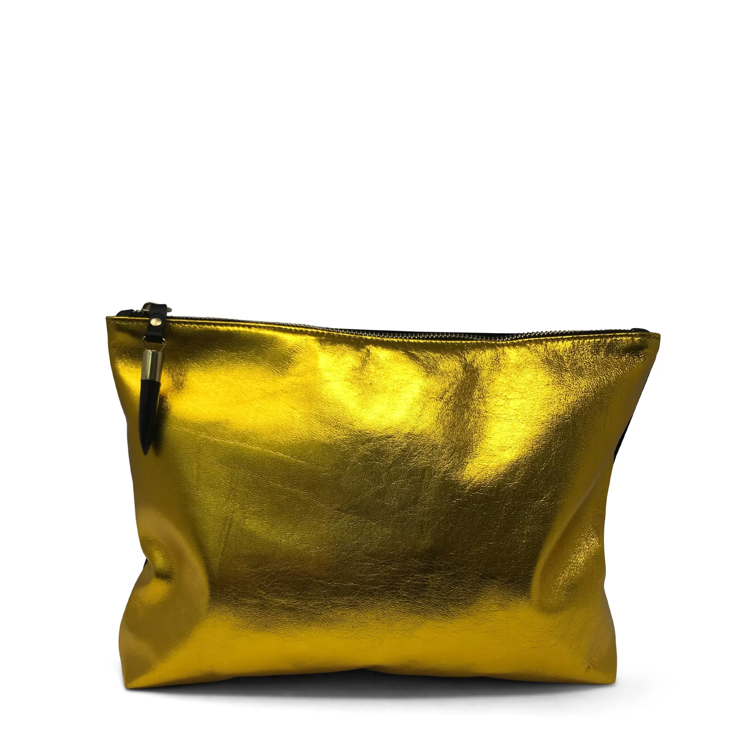 Kempton & Co Yellow Foil Medium Pouch | Pouches & Clutches